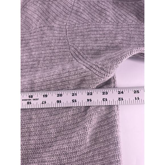 Talbots 100% Cashmere Sweater Womens Large Gray Pullover Minimalist Quiet Luxury - Picture 5 of 7